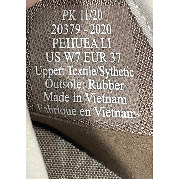 OluKai Women's Pehuea Li Shoe Size 7 Lace Up Sneaker Convertible Gray Tapa Mesh - Picture 11 of 11